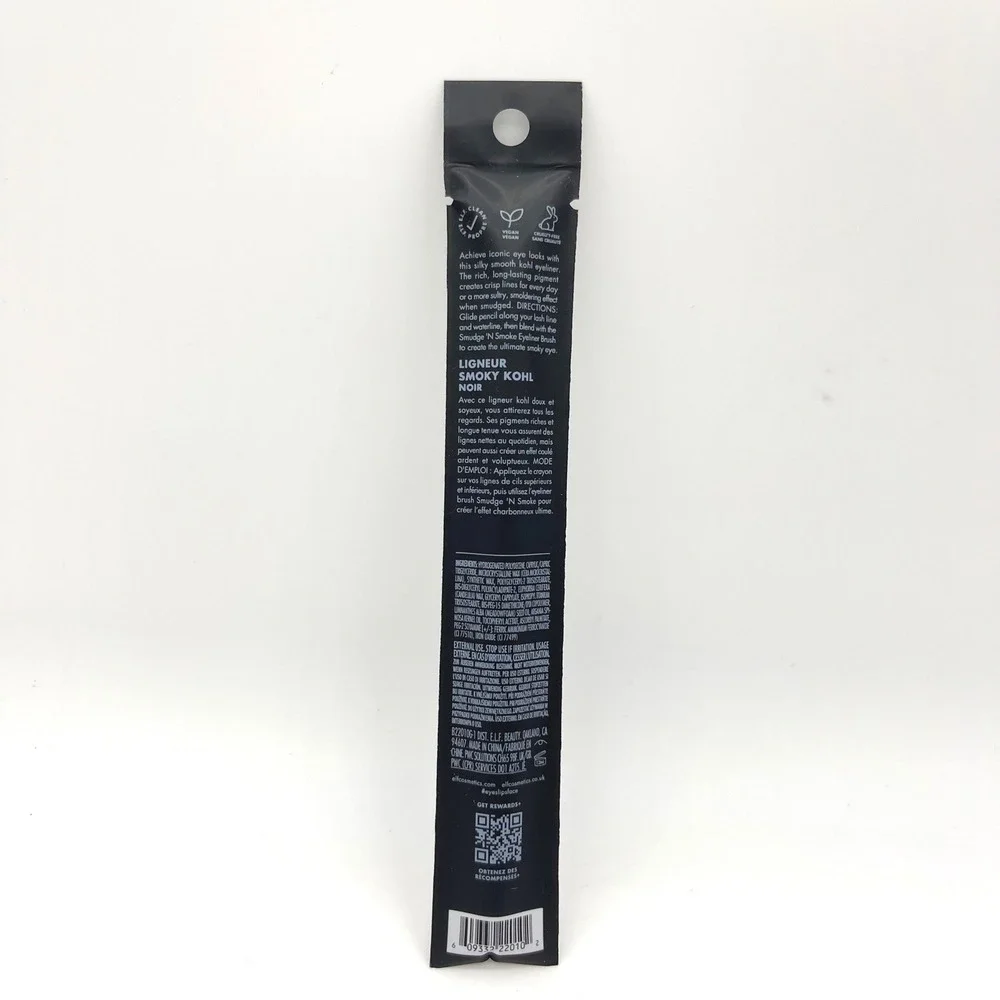 ELF Smoky‎ Kohl Eyeliner Pencil Black Velvet Cream Eyeshadow Smudge Brush